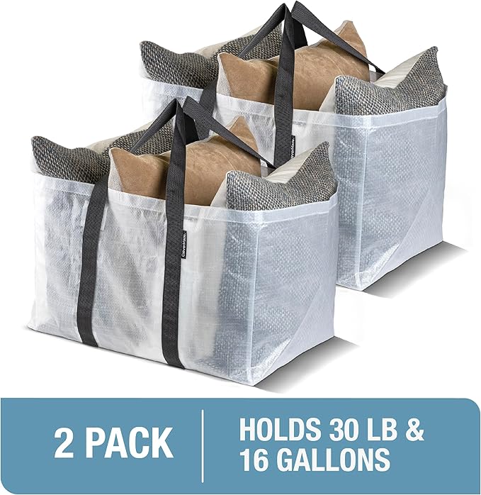 CleverMade Under Bed Storage Bag - Collapsible Storage for Shoes and Clothes Easy Use - Heavy Duty Utility Bag Home