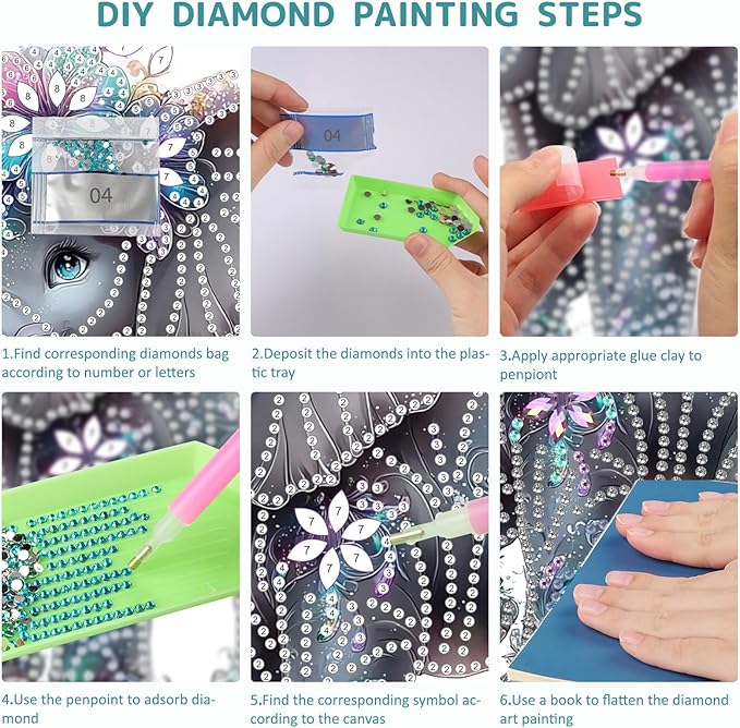 SENQAO Elephant Diamond Art Hanging Kit for Adult, Special Shaped Rhinestone, Double Sided DIY Acrylic Diamond Art Painting Window Pendants Home Garden Wall Hanging Kits Hanging Ornament