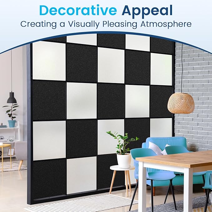 DOWELL Window Privacy Film, Frosted Glass Window Film, Static Cling Non-Adhesive Glass Clings, Sun Blocking Opaque Door Coverings, Reusable Door Sticker for Bathroom Home Office, White, 35.4" x 78.5"