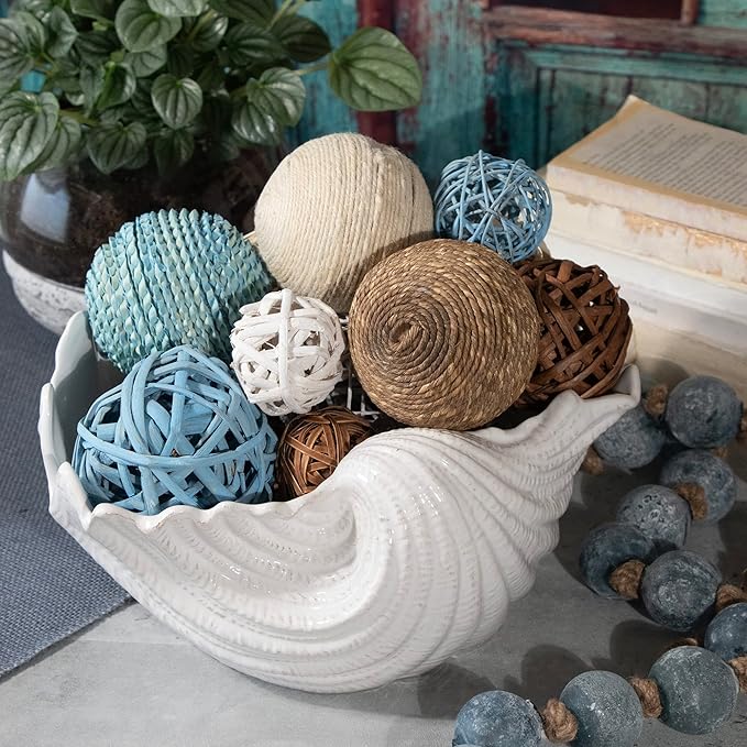 ANDALUCA Decorative Vase Filler Bag with Orbs, Balls (Aqua Blue)