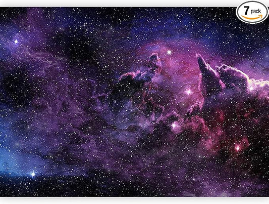 artgeist Wall Mural Cosmos Galaxy 135x101 in - Peel and Stick Self-Adhesive Wallpaper Removable Large Sticker Foil Wall Decor Print Picture Image Design a-C-0022-a-a