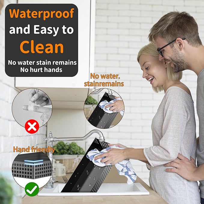 Magnetic Spice Rack for Refrigerator 2 Tiers and Paper Towel Holder and Utensil Holder, Magnetic Refrigerator Organizer, Strong Magnetic Fridge Shelf, Side Fridge Storage Rack for Kitchen