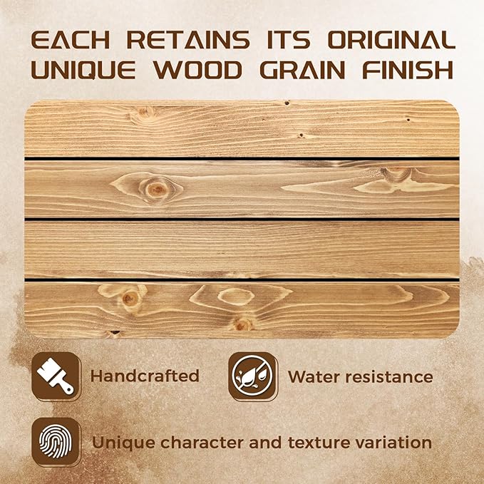 72x7x3 Fireplace Mantel - Solid Rustic Wood - Wall Mounted Floating Shelf with Invisible Heavy Duty Steel Bracket (Natural Wood)