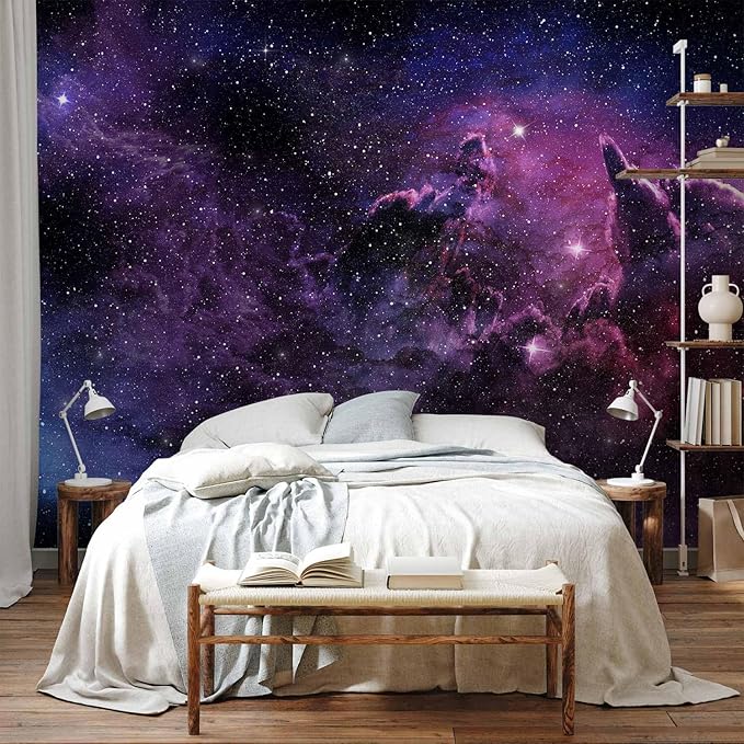 artgeist Premium Wall Mural Cosmos Galaxy 79x55 in - XXL Non-Woven Wallpaper Fleece Wall Decor Photo Print Picture Image Design Home a-C-0022-a-a