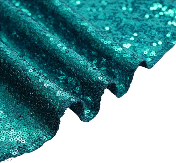 Eternal Beauty Christmas Tree Skirt, 36 Inch Teal Sequin Tree Skirt Small Xmas Tree Skirt for Christmas Tree Decorations