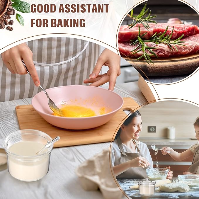 Patelai 4 Pieces Sugar Bowl Acrylic Clear Sugar Bowl with Lid and Salt Spoon Storage Jar with Airtight Lid for Salt, Tea, Spices, Herbs, Condiments(13 oz)