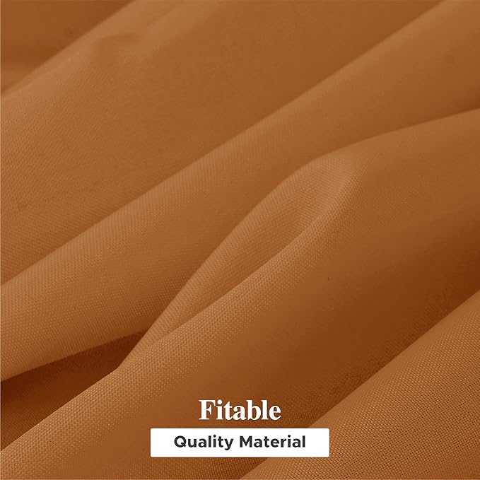 Fitable 6 Pack Bronze Rectangle Table Clothes - 70 x 120 Inch - Wrinkle and Stain Resistant Fabric Fall Tablecloths, Washable Polyester Table Covers for Wedding Thanksgiving Party Banquet Events