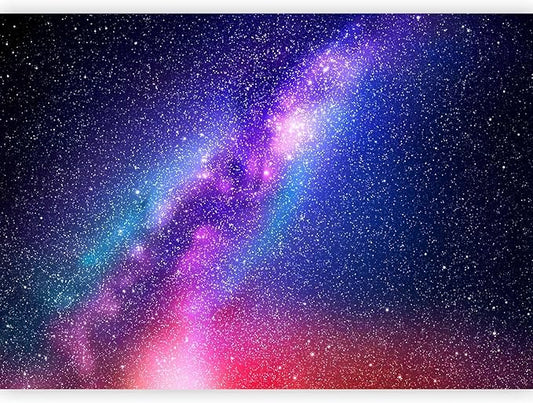 artgeist Premium Wall Mural Galaxy 118x83 in - XXL Non-Woven Wallpaper Fleece Wall Decor Photo Print Picture Image Abstract Space Sky Star Cloud Violet f-C-0487-a-a