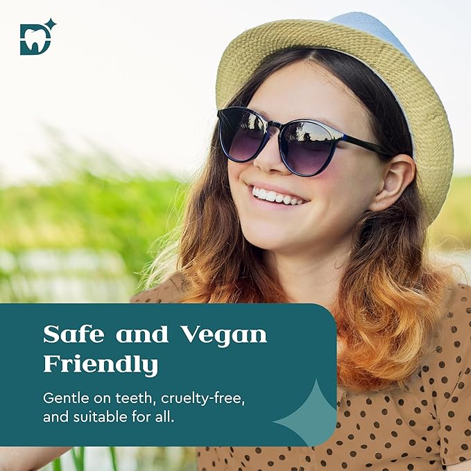 Gentle Teeth Whitening Strips - 20 Pack | Mint Flavor | 6% Hydrogen Peroxide | Sensitive Tooth Stain Remover & Whitener Treatment | Rapid Home Kit for Fast, Professional & Whiter Results