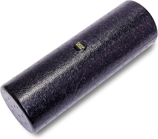 Hard Foam Roller – Travel Size Back Roller for Back, Legs, and Shoulders – Deep Tissue Massage for Myofascial Release, Exercise & Yoga