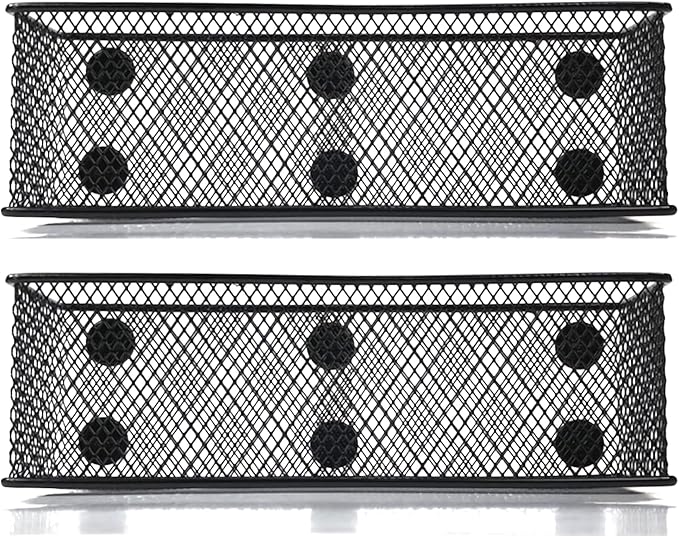 Magnetic Baskets Magnetic Organizer and Holder for Locker or Refrigerator - Pen Holders or Storage Bins for Office and Home (1)