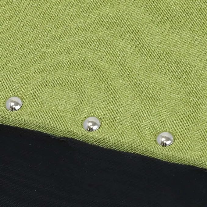 MoNiBloom 42 Inch Long Bench with Storage, Modern 40L Inner Space Green Linen Foot Stool for Bedroom, Upholstered Padded Rectangular Fabric Tufted Bench Footrest with Wood Legs with 660 Lbs Capacity