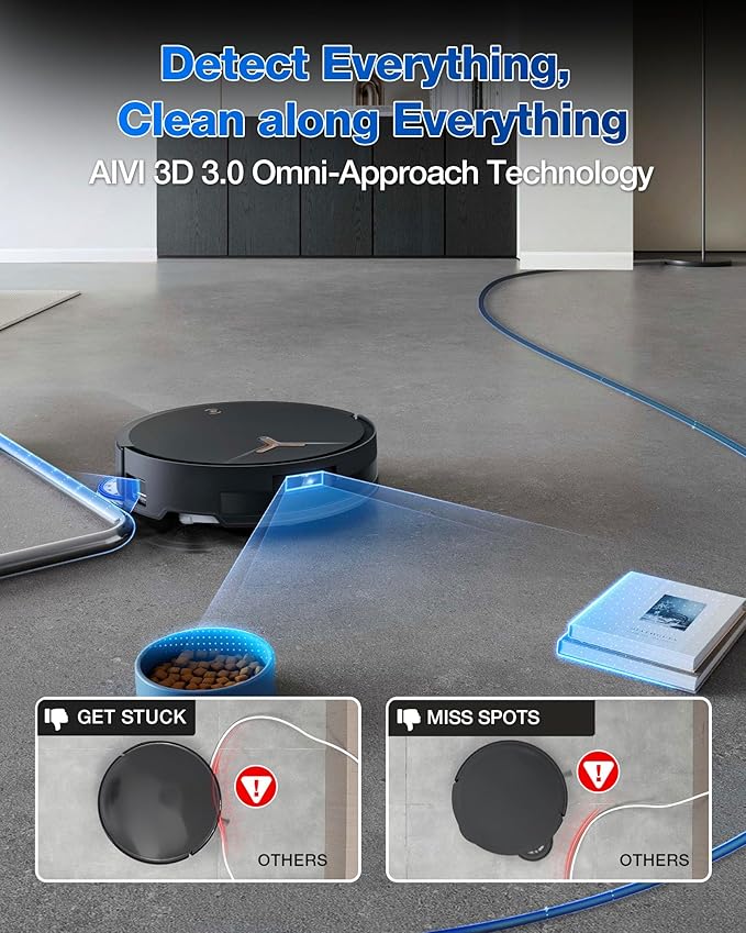 ECOVACS DEEBOT T50 MAX PRO Omni Robot Vacuum and Mop, 18,500Pa Suction, 18mm Auto-Lift, ZeroTangle &TruEdge 2.0, AIVI 3.0 Obstacle Avoidance, Auto Hot Water Mop Wash/Dry/Refill, Self-Emptying