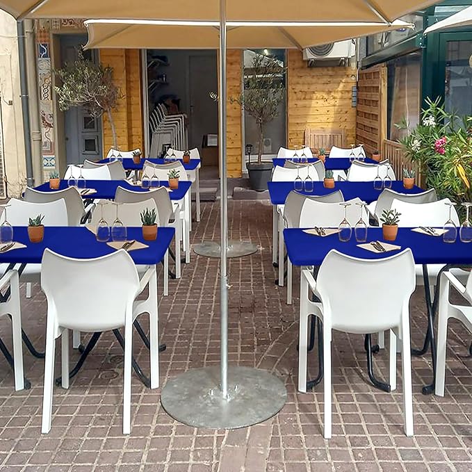 Spandex Table Cover for 6 Foot Rectangle Tables-4 Pack Royal Blue Outdoor Picnic Elastic Table Cover-Spandex Stretch Folding Table Cloths for Camping Dining Room Patio Kitchen Banquet Party