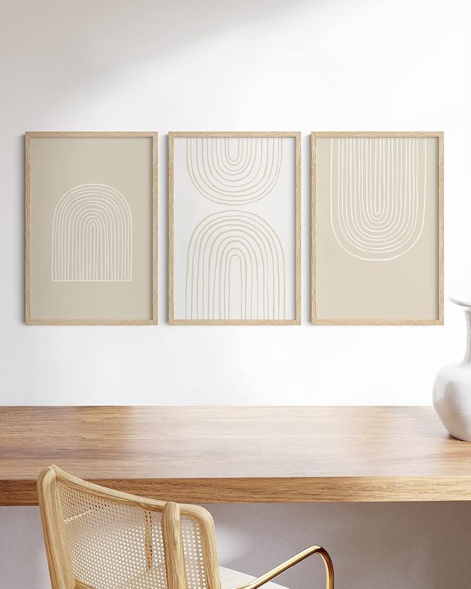 HAUS AND HUES Picture Frames - Set of 3 Beige 16x24 Frames for Wall Art