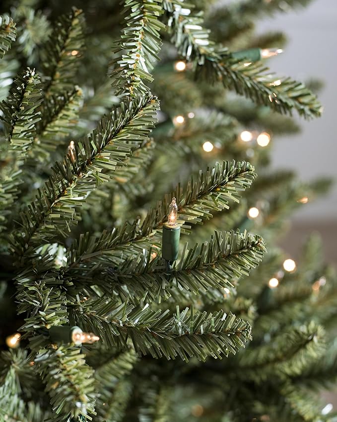 Balsam Hill 6ft Pre-Lit Classic Blue Spruce - Artificial Christmas Tree with 1,664+ Tips, 600 Clear LED Lights, Easy Plug System, Premium Stand & Storage Bag for Indoor Holiday Decorating