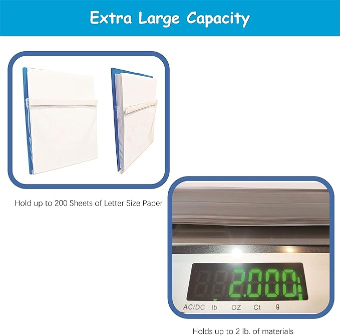 Magnetic Pocket 4 Pack – Self-Adhesive Magnetic Storage Pouch for Documents, Notes & Tools, Strong Magnet Backing for Fridge, Whiteboards, and Metal Surfaces (Assorted Colors 4Pcs)