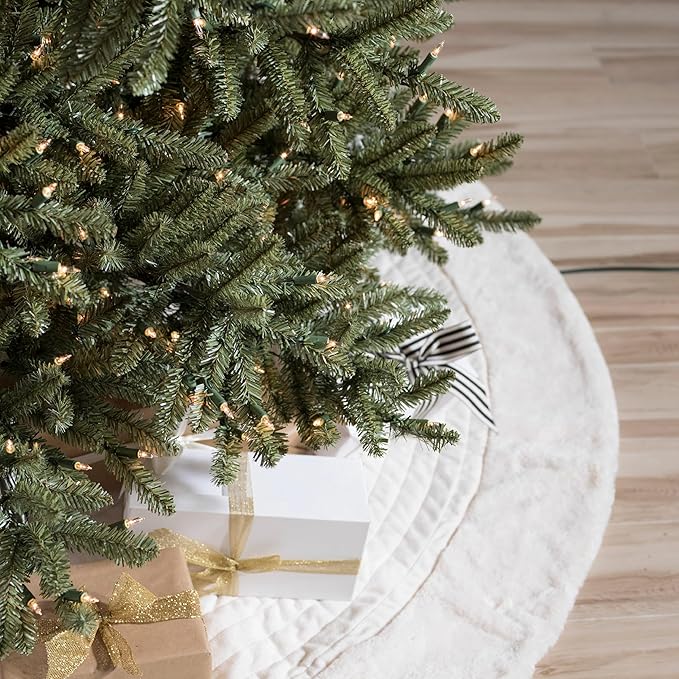 Balsam Hill 5.5 ft Unlit Classic Blue Spruce - Artificial Christmas Tree with Premium Stand & Storage Bag for Indoor Holiday Decorating