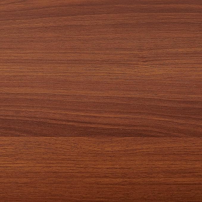 Extra Large Glass Console Table for Living Room, Foyer & Entrance, L47 x W16 x H31, Mid-Century Modern Sofa Table with Amber Glass Top, Walnut Finish Wood Top and Gold Finish Metal Frame