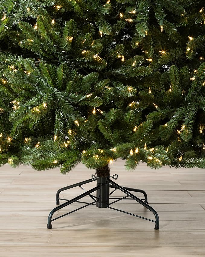 Balsam Hill 6ft Pre-Lit Classic Blue Spruce - Artificial Christmas Tree with 1,664+ Tips, 600 Clear LED Lights, Easy Plug System, Premium Stand & Storage Bag for Indoor Holiday Decorating