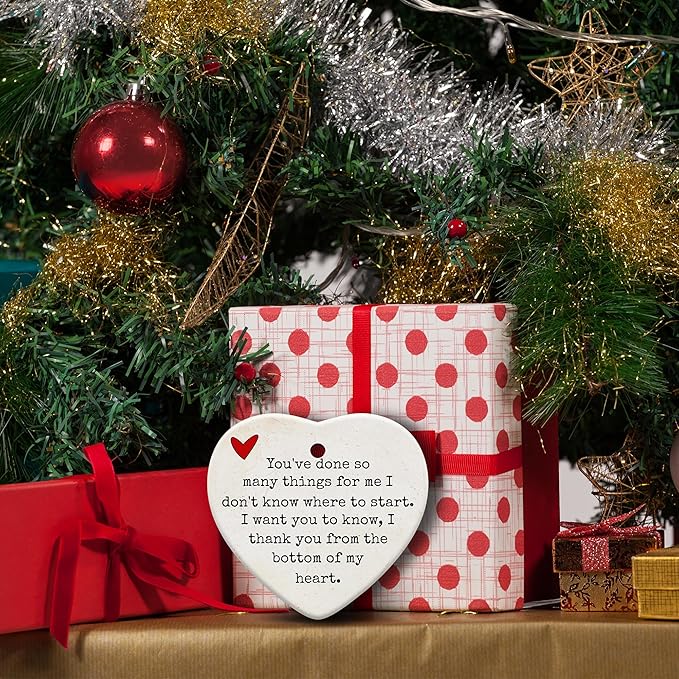 Friendship Gifts for Women, Best Friend, Funny, Work Besties, Sister, Friend Ornaments for Women, Ceramic Christmas Ornaments (Friend 1)