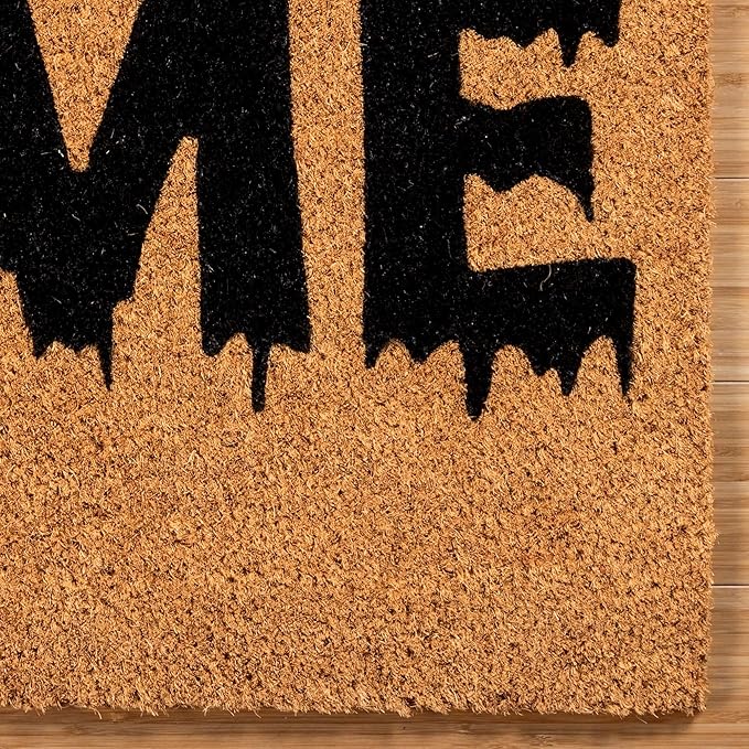 Gertmenian Nightmare Before Christmas Coir Doormat - 2x3 Welcome Mat (2-Pack), Ideal for High Traffic Areas in Front Door, Garage, Entryway - Disney Nightmare Jack Skellington, 80024