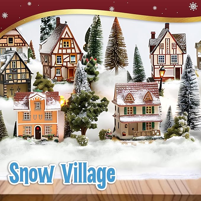 Fake Snow Blanket Roll for Christmas Village Displays, Christmas Tree Deocration, Snow Party Table Runner - Thick Fluffy Faux Snow Backdrop Winter Wonderland Artificial Snow Blanket Cover (2.6x7.8 ft)