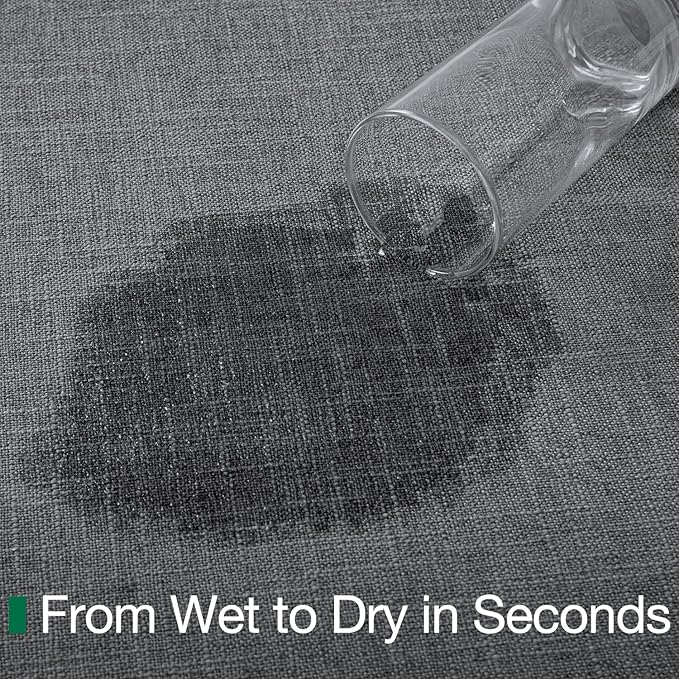 LUMI Ultra Thin Door Mat for Entryway, Low Profile Non Slip Rubber Backing Indoor Doormat, Easy Clean Welcome Entrance Mat for Inside House, Patio, Dark Grey 20"x32"