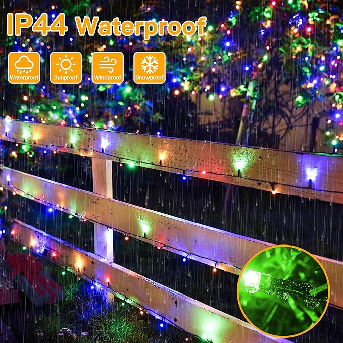 Ollny Christmas Lights, 131FT 400 LED Color Changing Christmas Tree Lights with 11 Modes Remote Control, Waterproof Outdoor Christmas Lights for Outside Indoor Patio Xmas Decorations