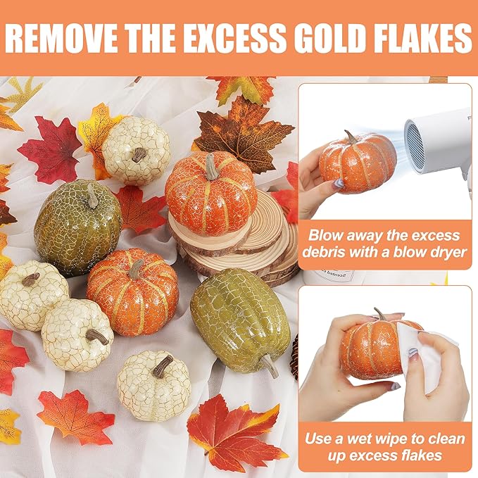 8Pcs Fake Pumpkins Fall Thanksgiving Decorations,Assorted Colors Plastic Pumpkins Home Decor, Artificial Mini Pumpkin for Decorating Autumn Harvest Outdoor Indoor Decor Centerpiece Table Decorations