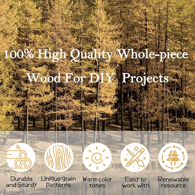 48 Pieces Unfinished Wood Coasters, GOH DODD 4 Inch Wooden Blanks with Non-Slip Pads for Laser Engraving Wood Burning Staining Painting Decoupage Housewarming Gifts Wedding Crafts Education, Square