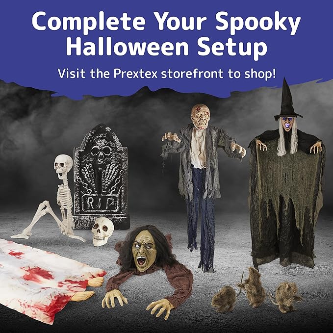 PREXTEX 100 Count Purple Halloween Lights - 20 ft Fairy String Lights with Black Wire - Violet Indoor and Outdoor Mini Light for Halloween Parties, Christmas Holiday Decorations, Fences and Patios