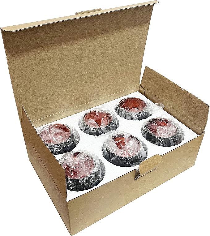 Halloween Table Decor Set of 6, Jack O Lanterns Black Glass Votive Tealight Candle Holders, Halloween Decorations Indoor Party Mantel Coffe Table Centerpiece Decor